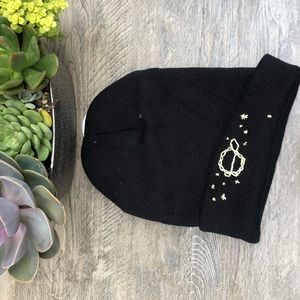 Saturn galaxy embroidered beanie